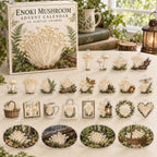 Enoki Mushroom Advent Calendar - 24 Acrylic Charms