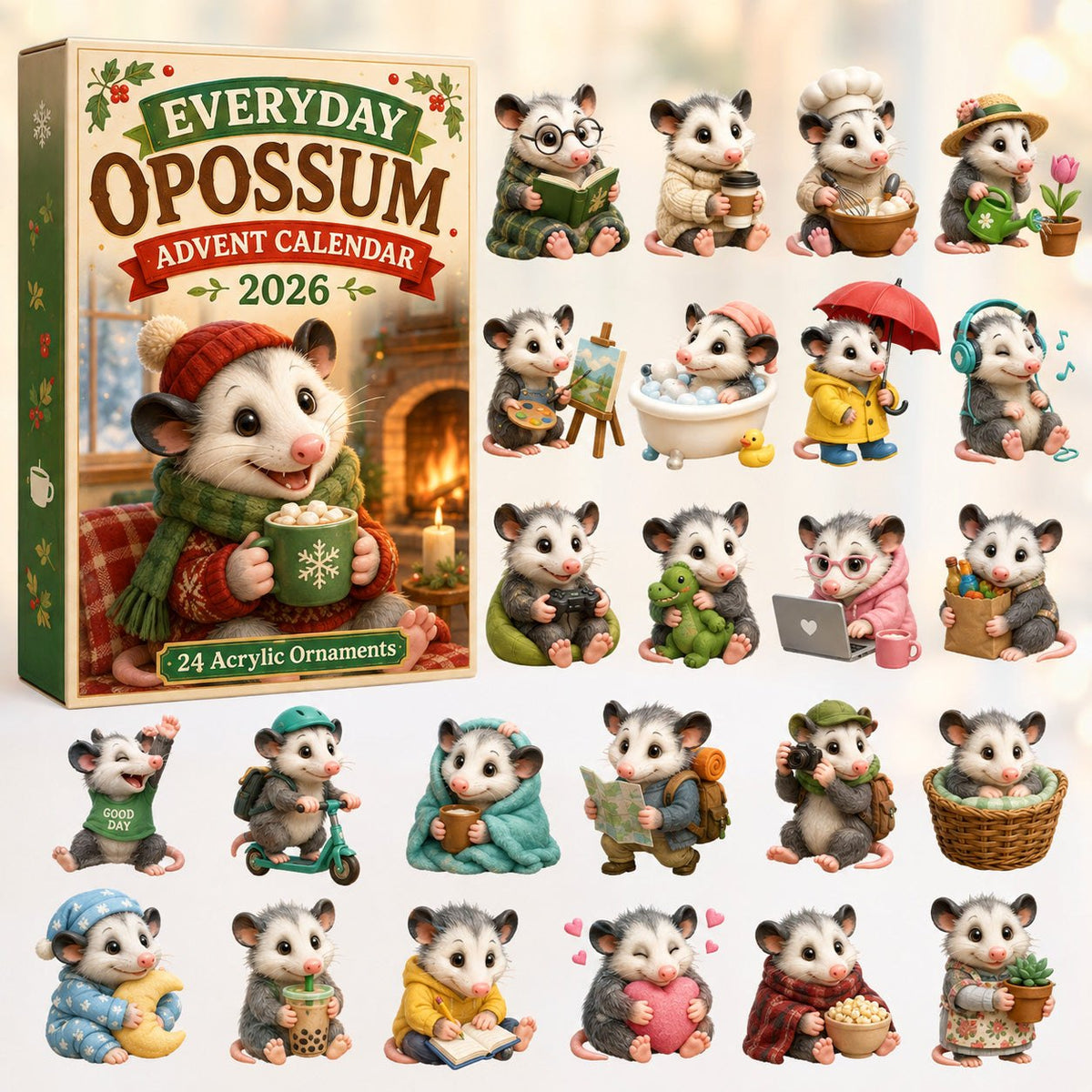 Everyday Opossum advent calendar