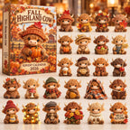 Fall Highland Cow advent calendar