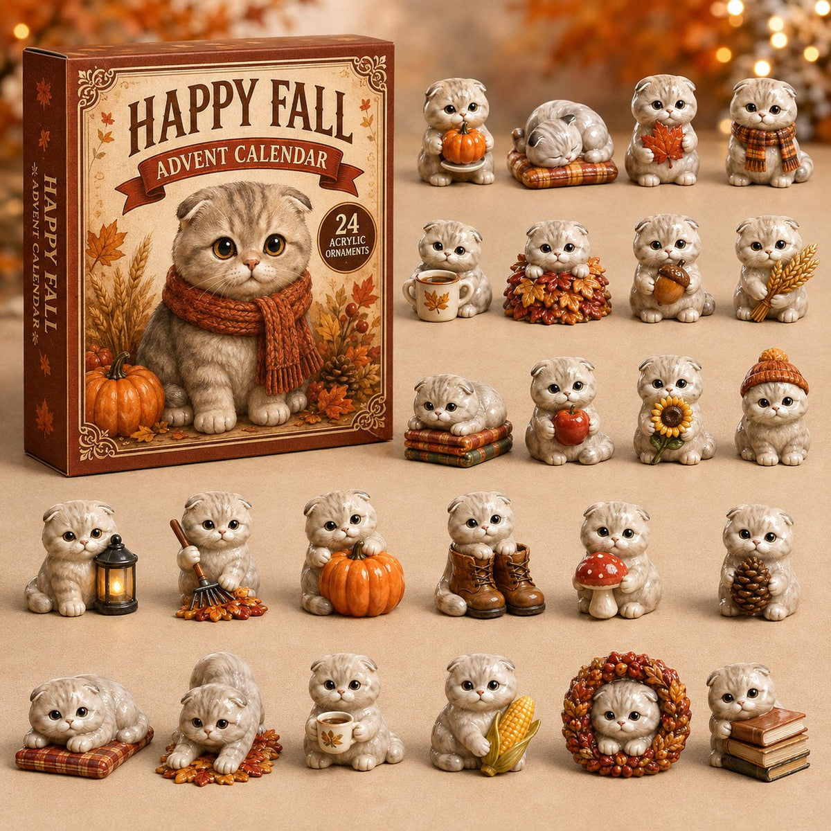 Fall Scottish Cat advent calendar