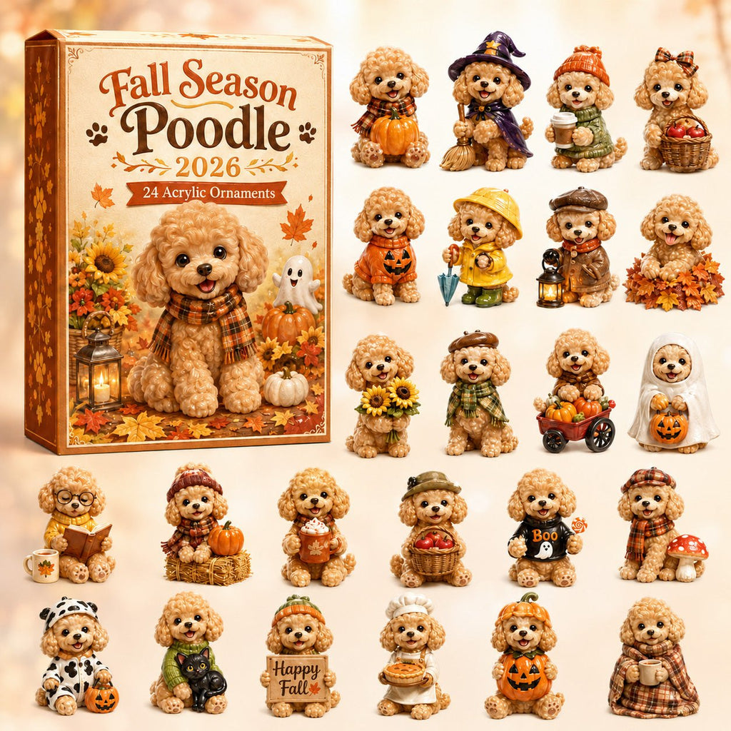Fall Season Poodle advent calendar