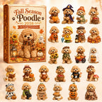 Fall Season Poodle advent calendar