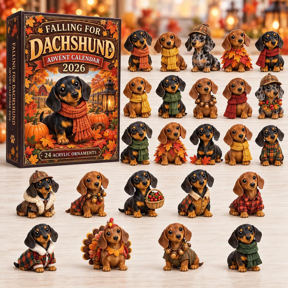 Falling For Dachshund advent calendar