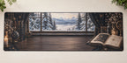 Fantasy Reader Winter Chapter Desk Mat with printed dimensional artwork
