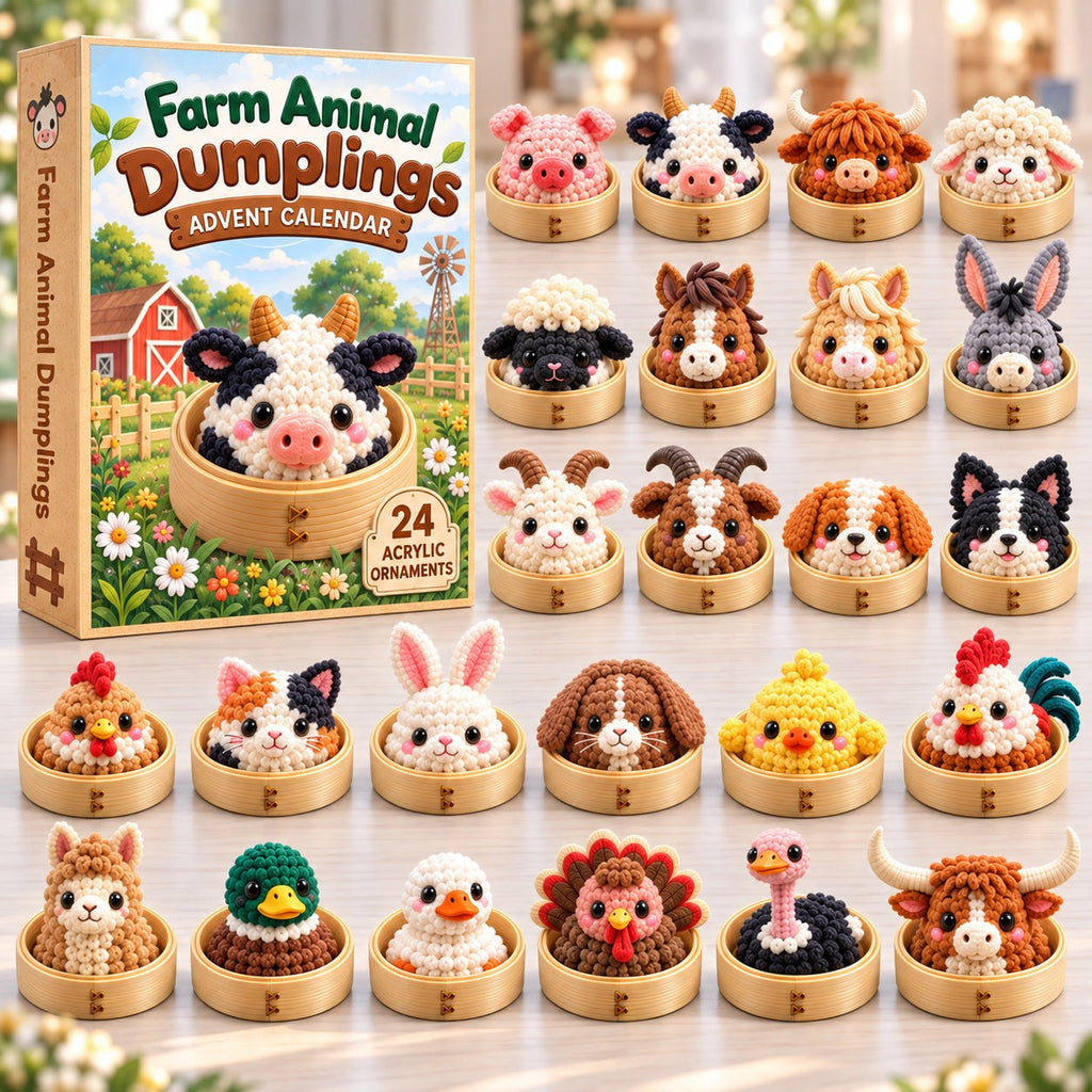 Farm Animal Dumpling advent calendar