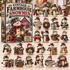 Farmhouse Snowman advent calendar