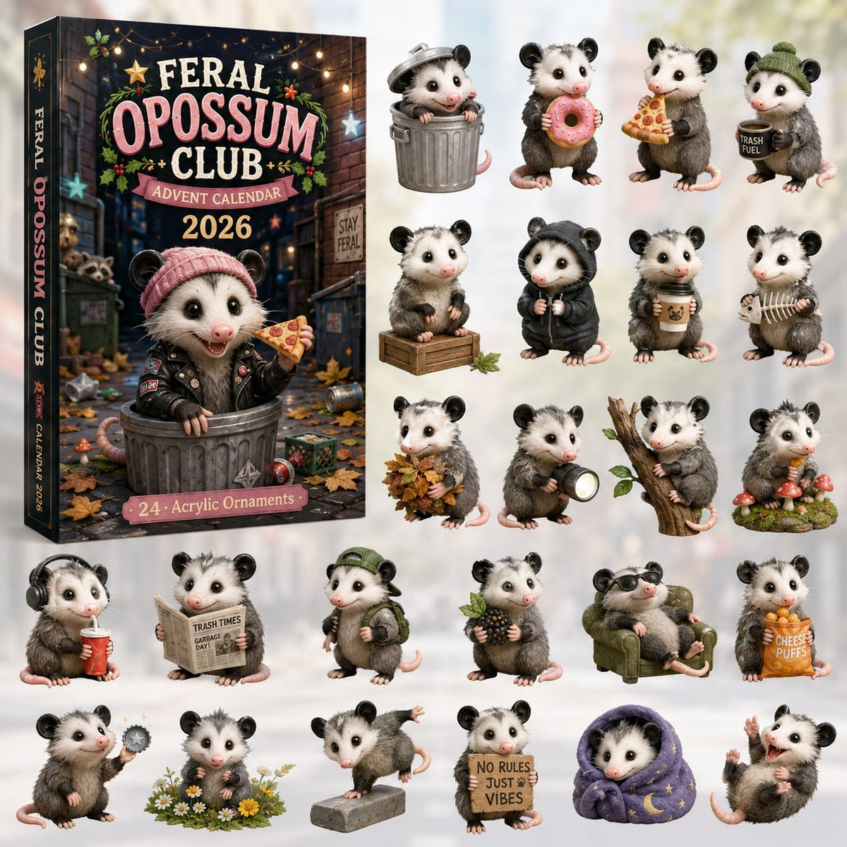 Feral Opossum Club advent calendar
