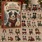 Festive Australian Shepherd advent calendar