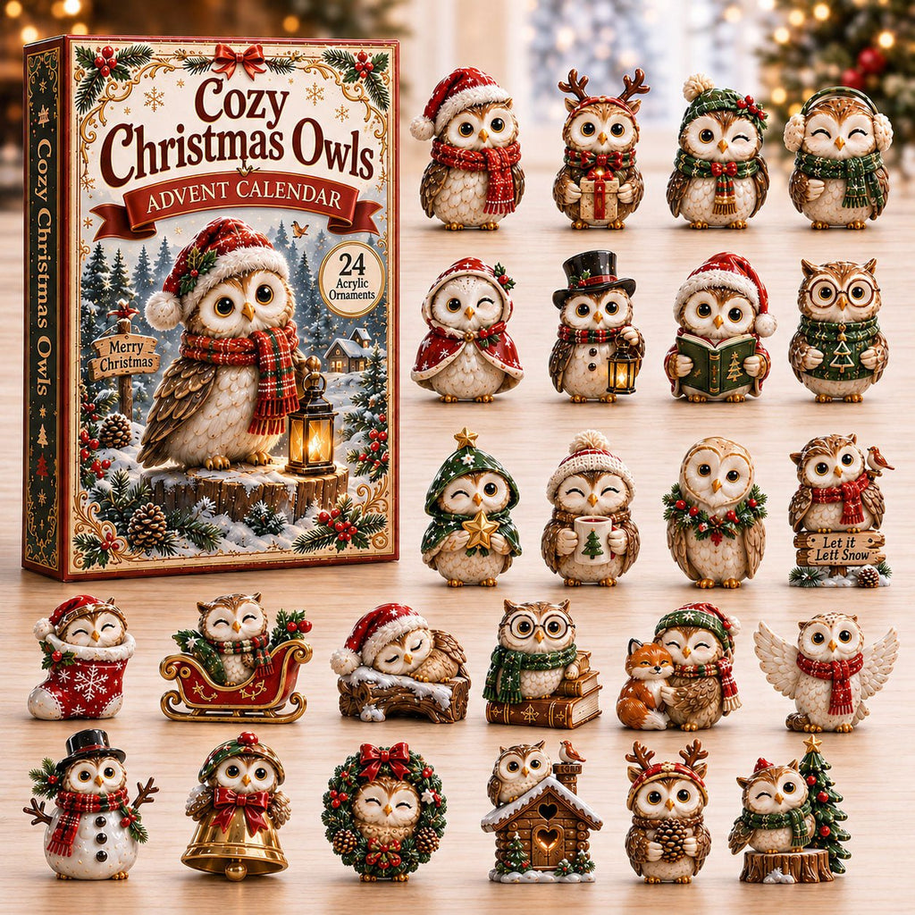 Festive Christmas Owl advent calendar