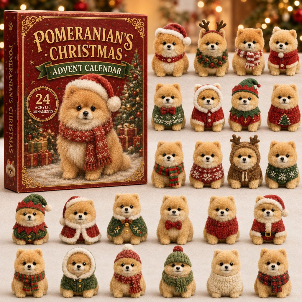 Festive Pomeranian advent calendar