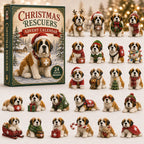 Festive Saint Bernard advent calendar