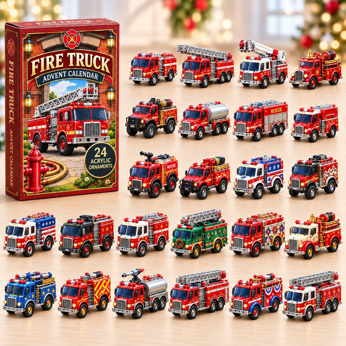 Fire Truck advent calendar