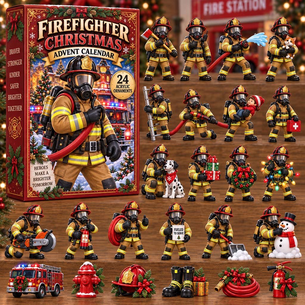 Firefighter Christmas advent calendar