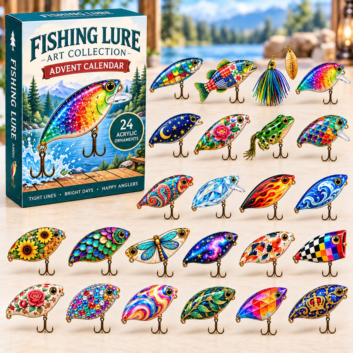 Fishing Lure advent calendar