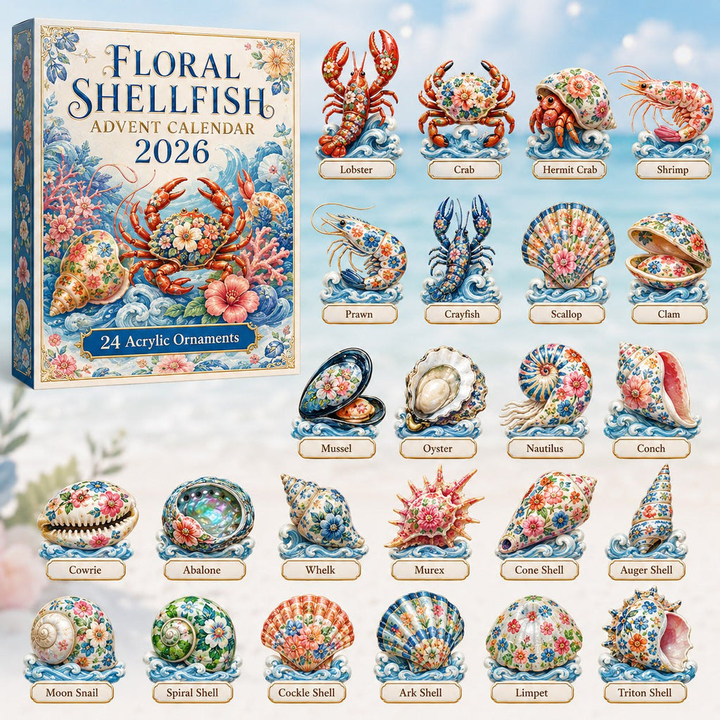 Floral Shellfish advent calendar