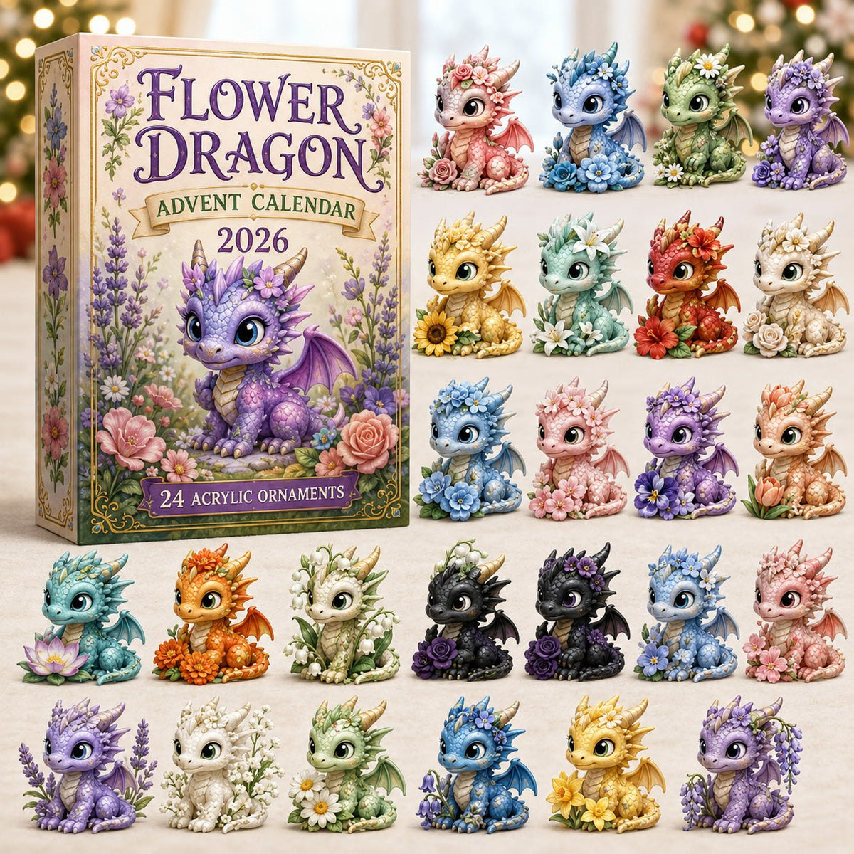 Flower Dragon advent calendar