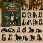 Fluffy Bernese Mountain Dog advent calendar