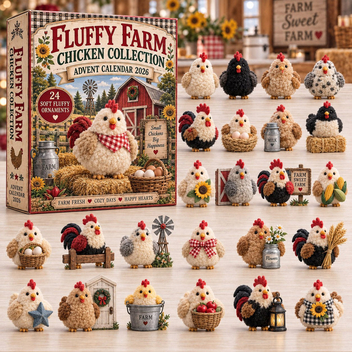Fluffy Chicken advent calendar
