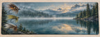 Fly Collection Pine Reflection Desk Mat with printed dimensional artwork