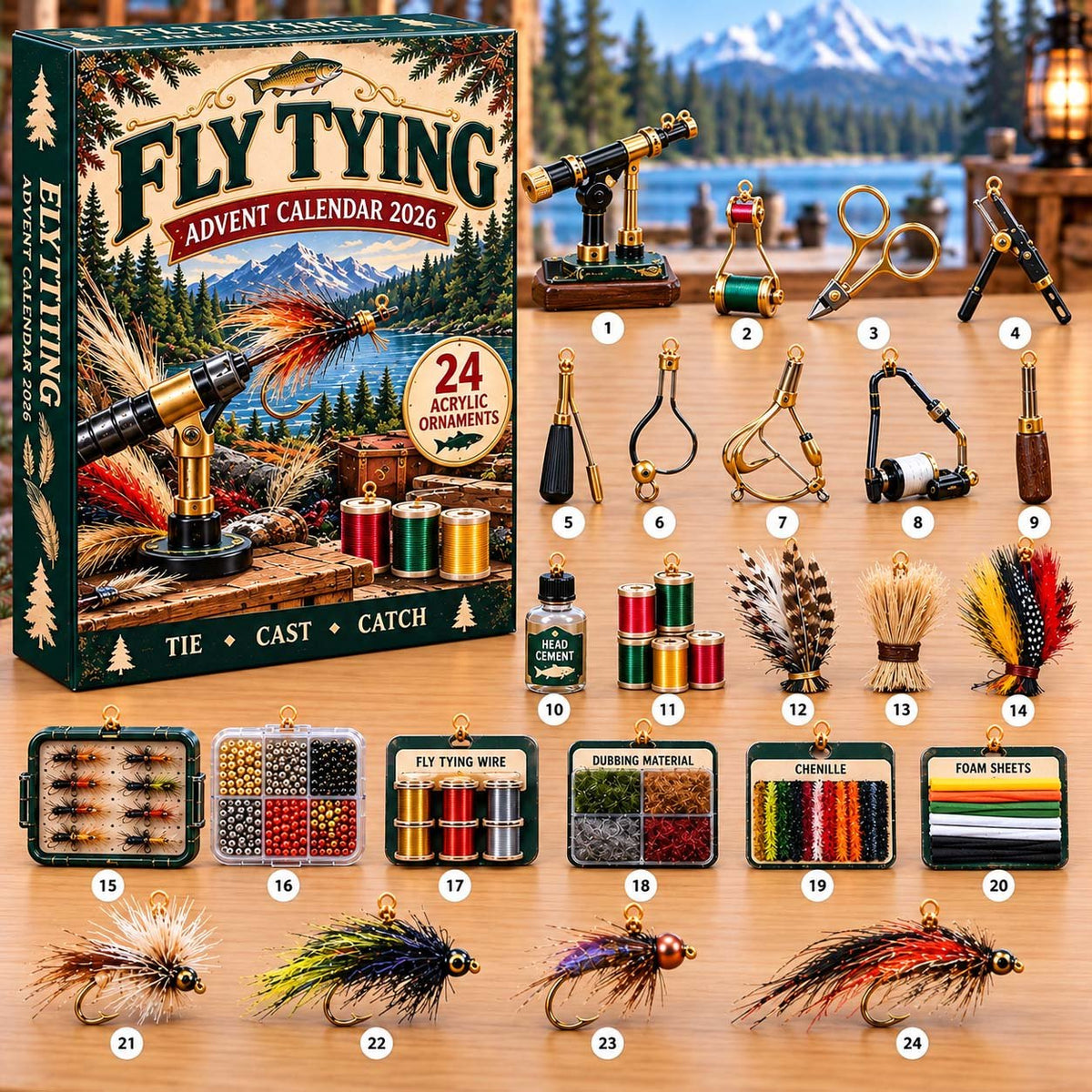 Fly Tying advent calendar