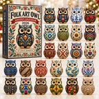Folk Art Owl advent calendar