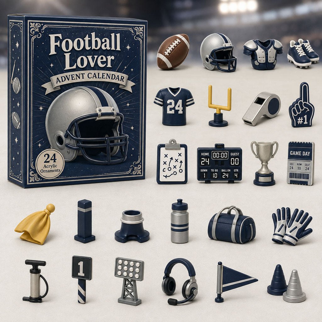 Football Blue Theme advent calendar