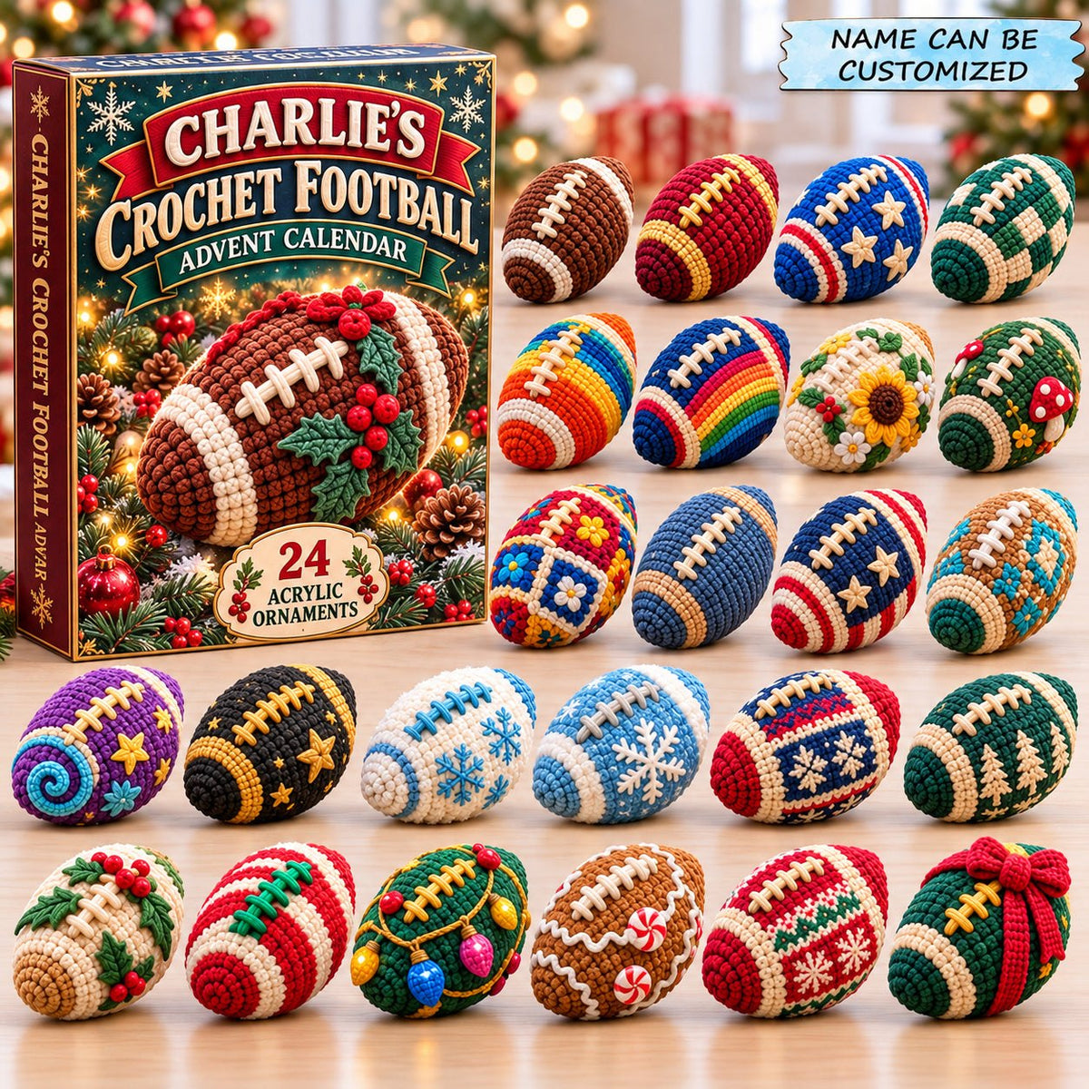 Football Crochet advent calendar