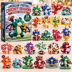 Football Crochet Dragon advent calendar