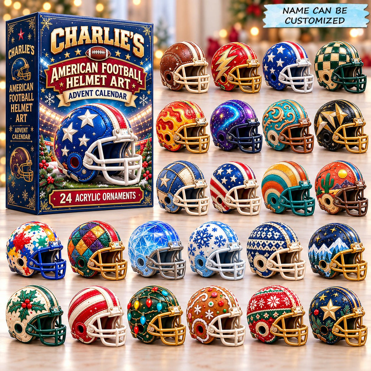 Football Helmet advent calendar
