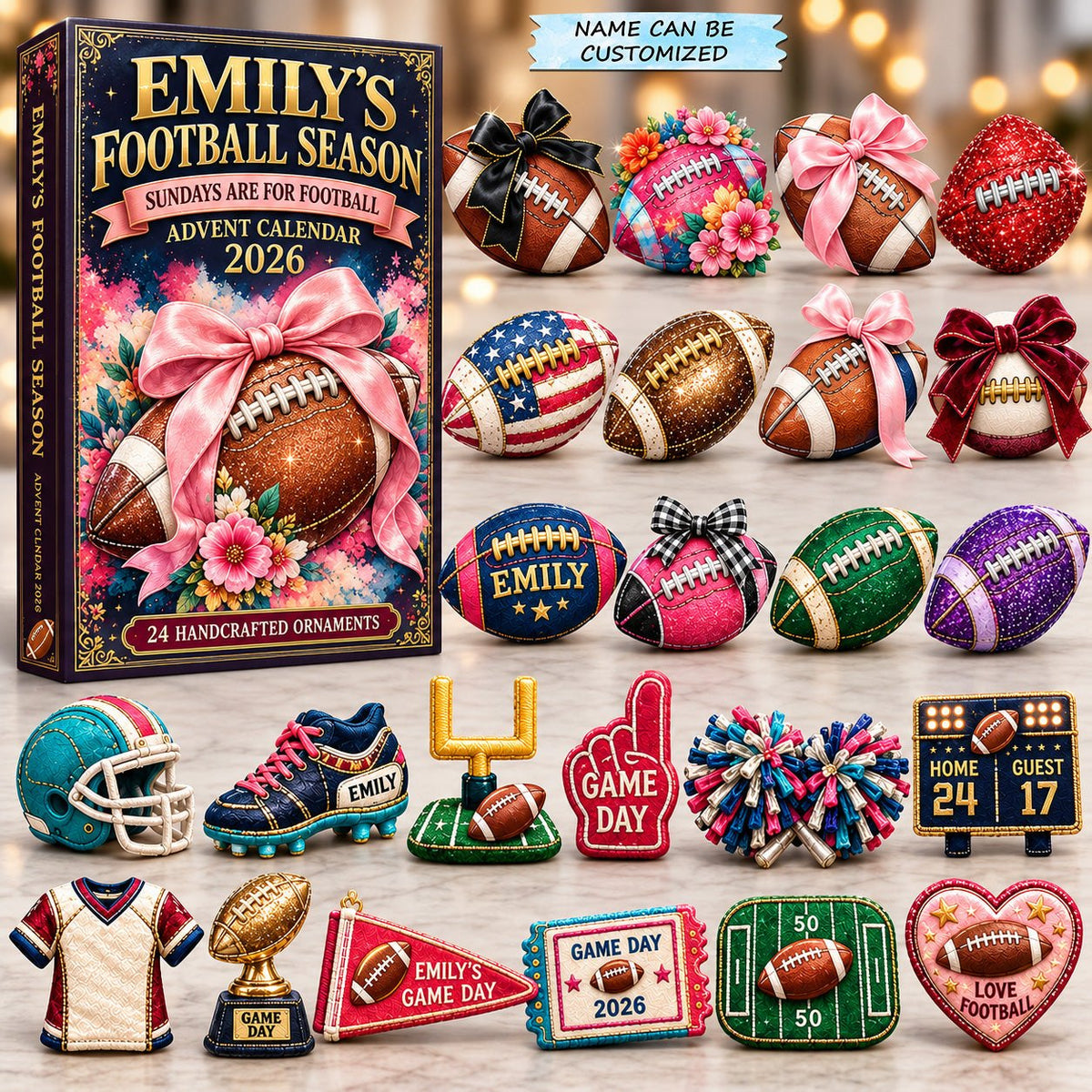 Football Season Girl advent calendar