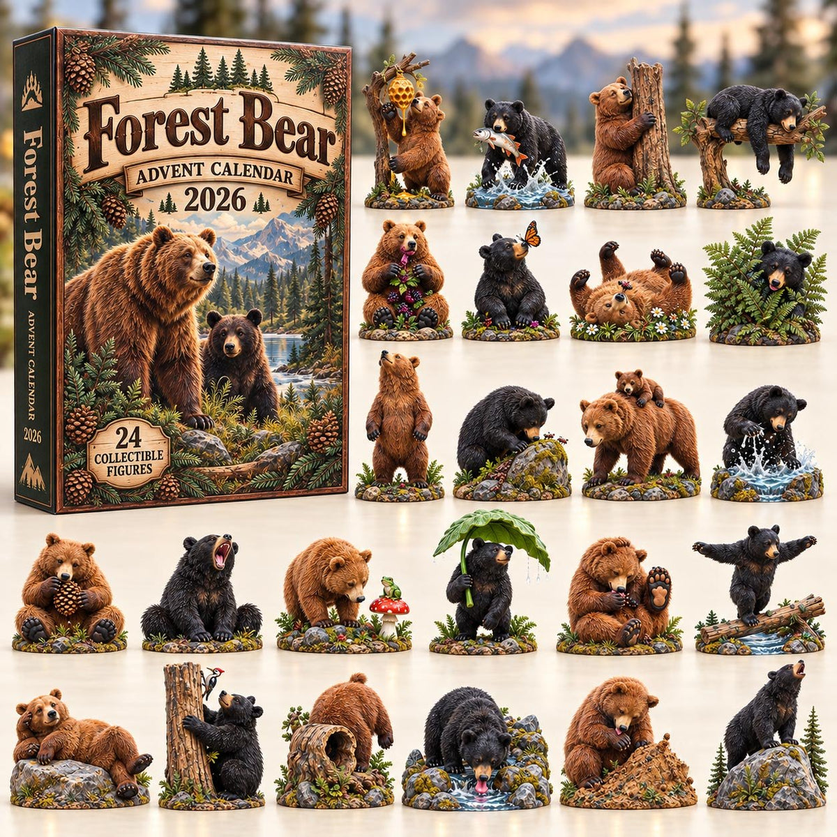 Forest Bear advent calendar