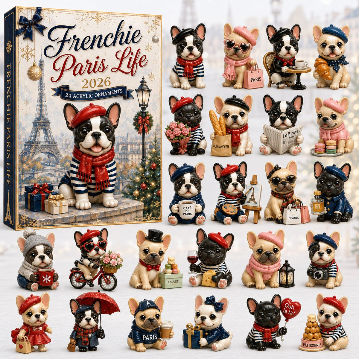 Frenchie Paris Life advent calendar