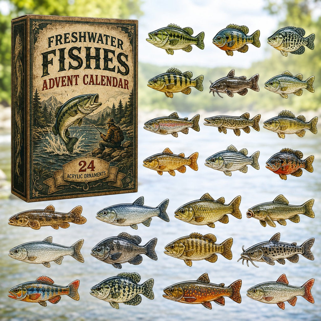 Freshwater Fishes advent calendar