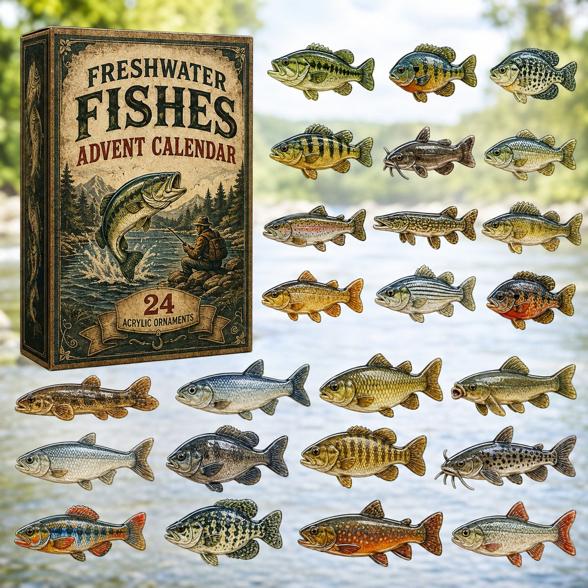 Freshwater Fishes advent calendar
