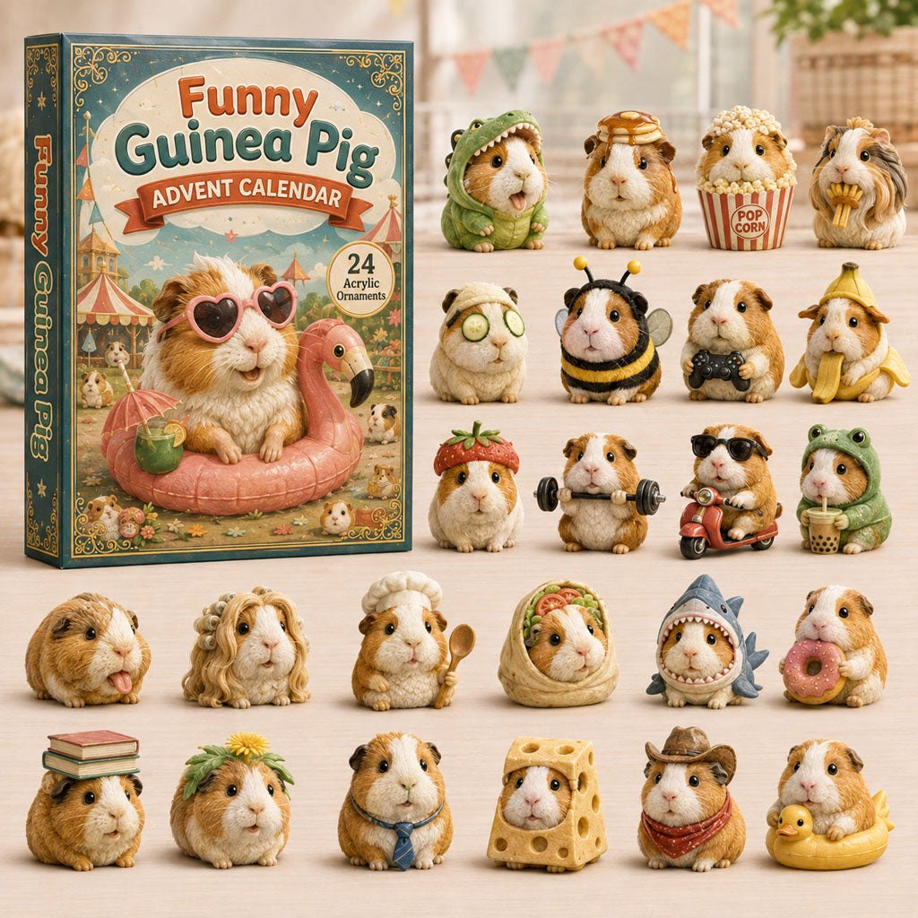 Funny Guinea Pig Vacation advent calendar