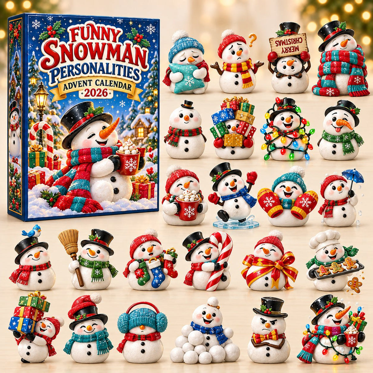 Funny Snowman advent calendar