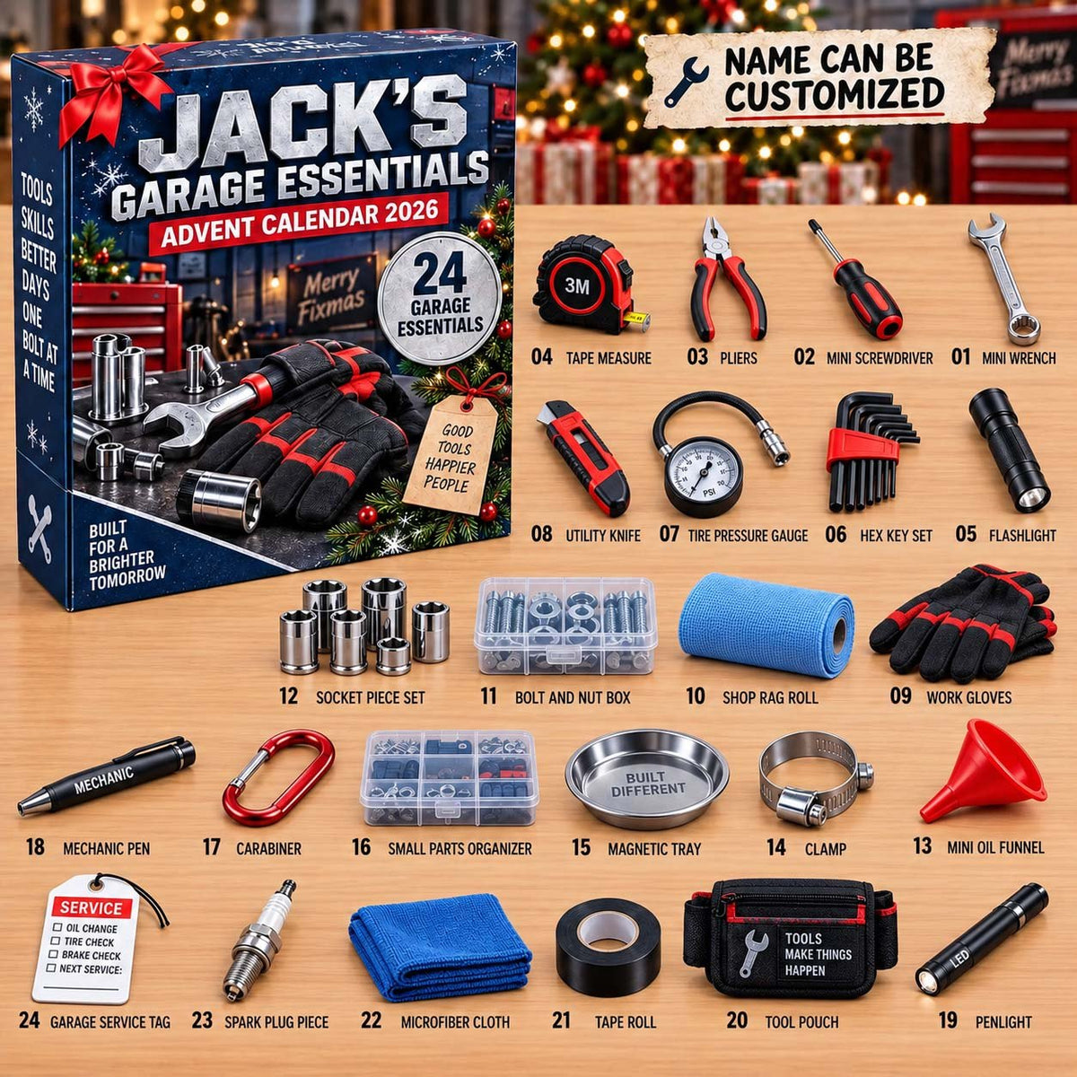 Garage Essentials advent calendar
