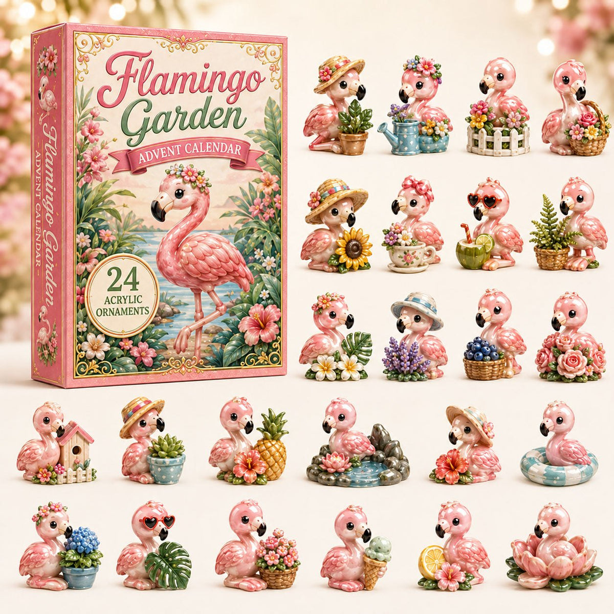 Garden Flamingo advent calendar