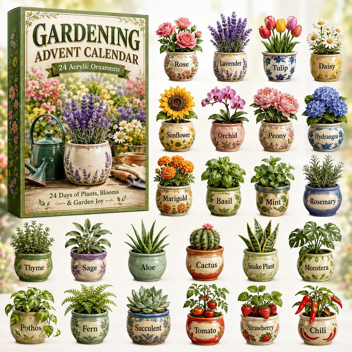 Gardening Plants advent calendar