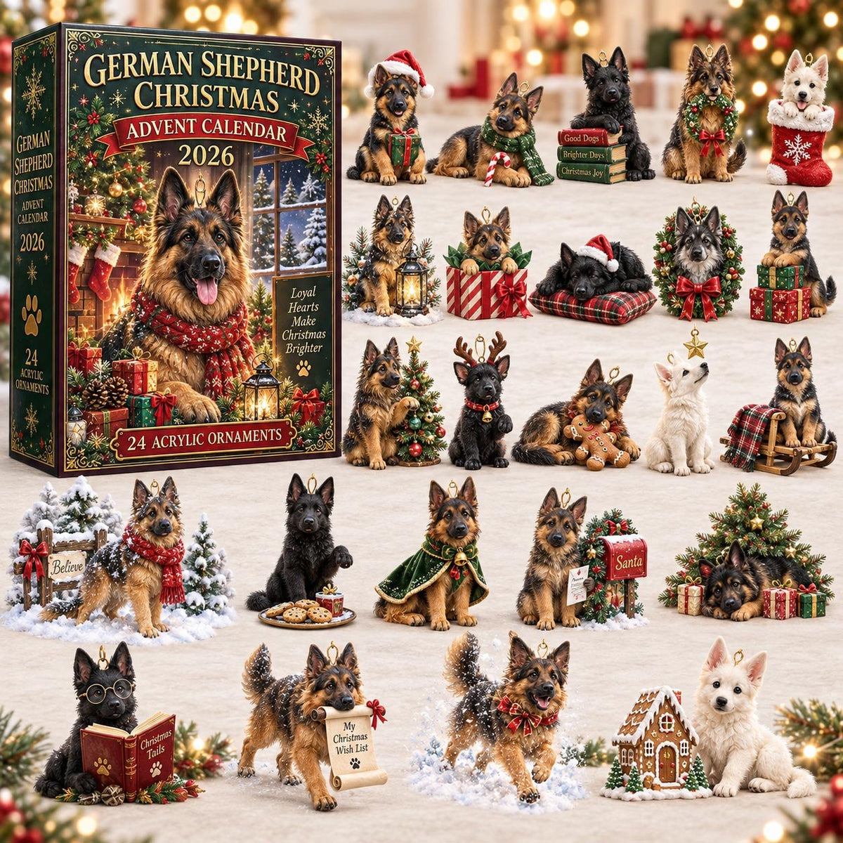 German Shepherd Christmas advent calendar