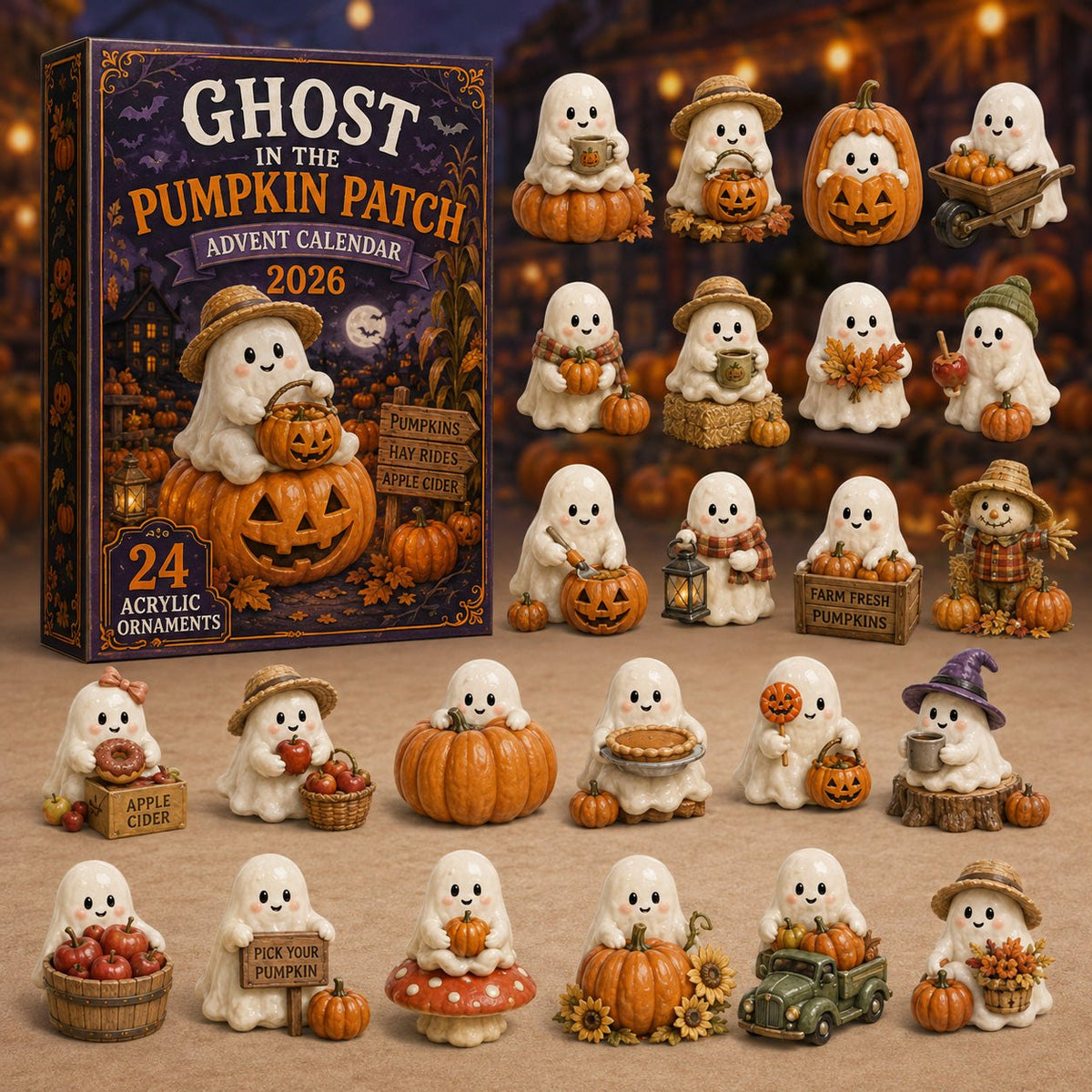 Ghost in the Pumpkin Patch advent calendar