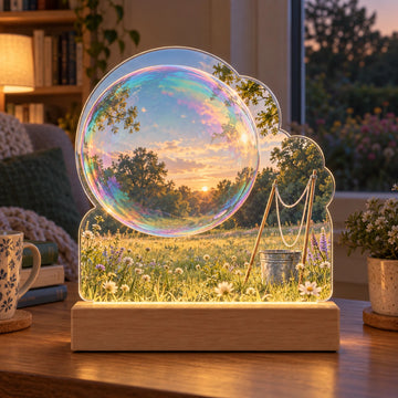 Giant Bubble Garden Acrylic Night Light