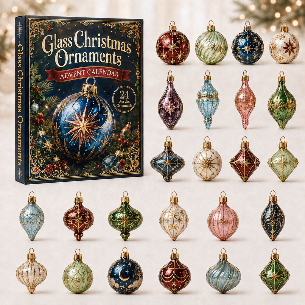 Glass Chrismast advent calendar