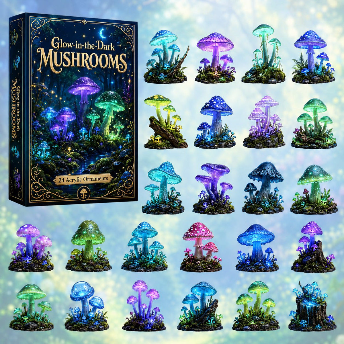 Glowing Mushrooms advent calendar