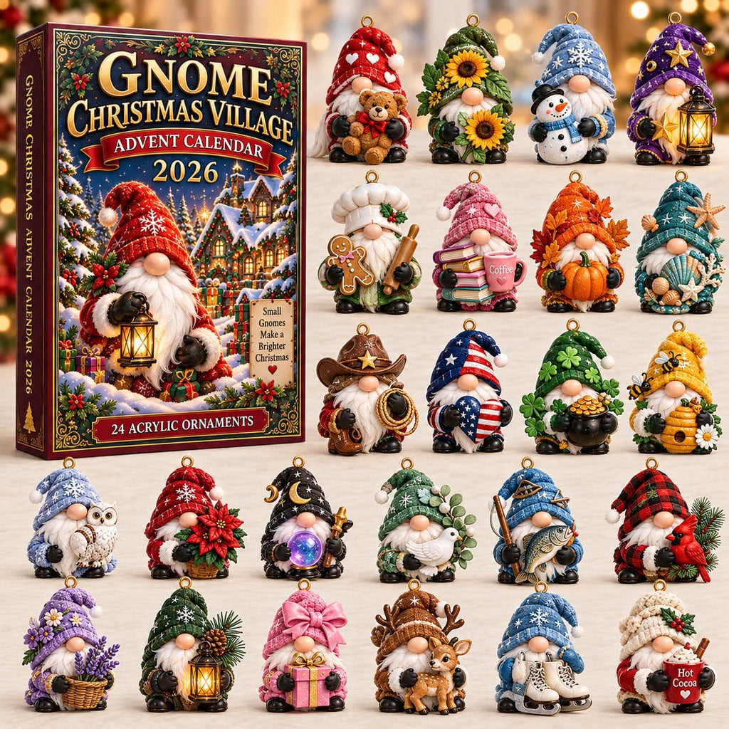 Gnome Christmas Village advent calendar