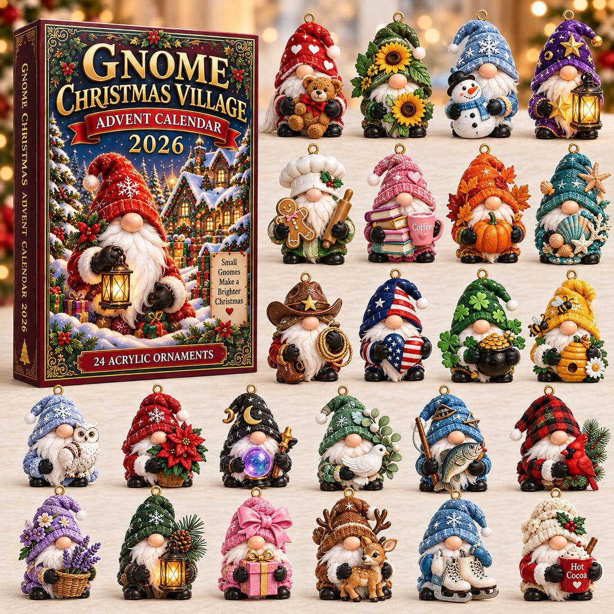 Gnome Christmas Village advent calendar