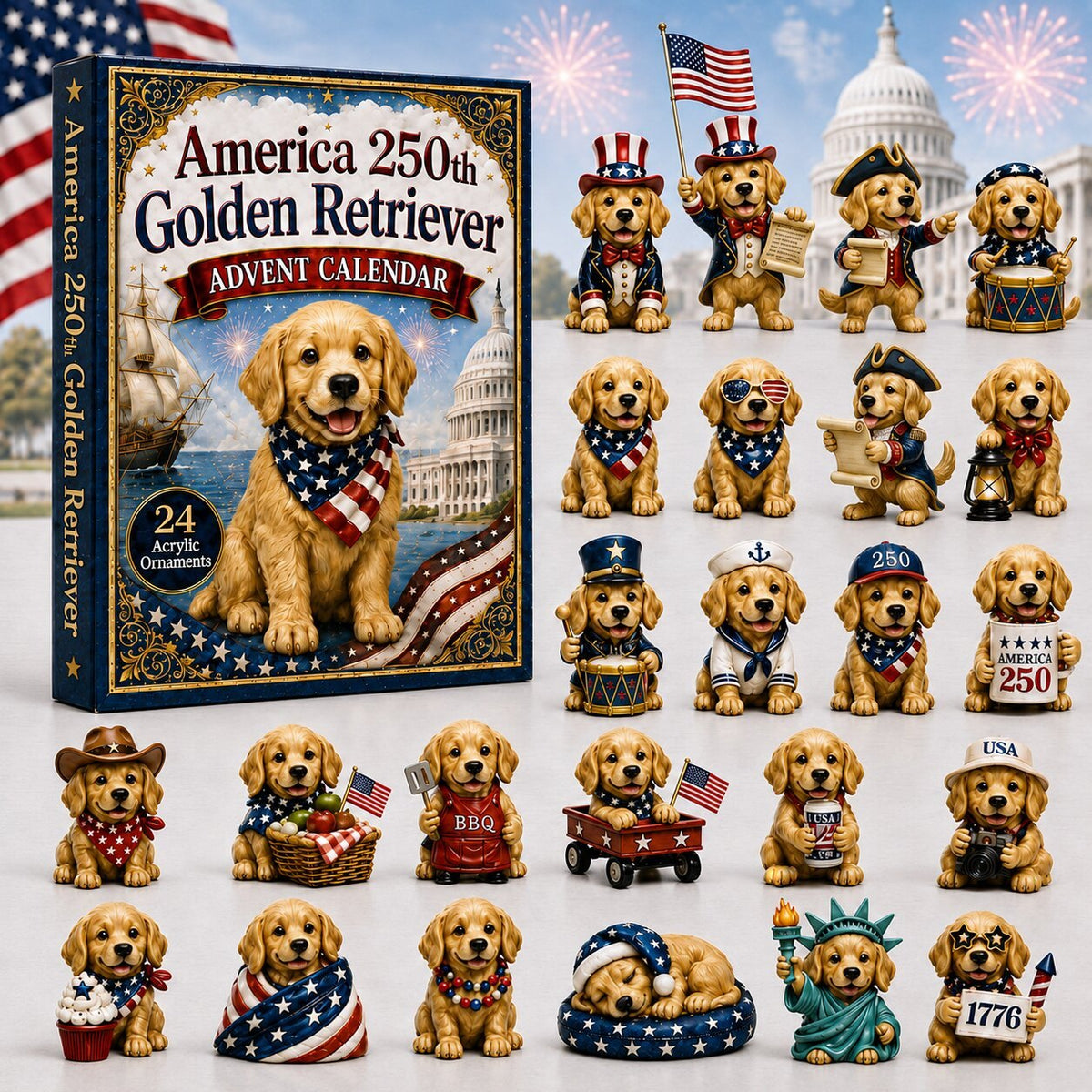 Golden Retriever advent calendar