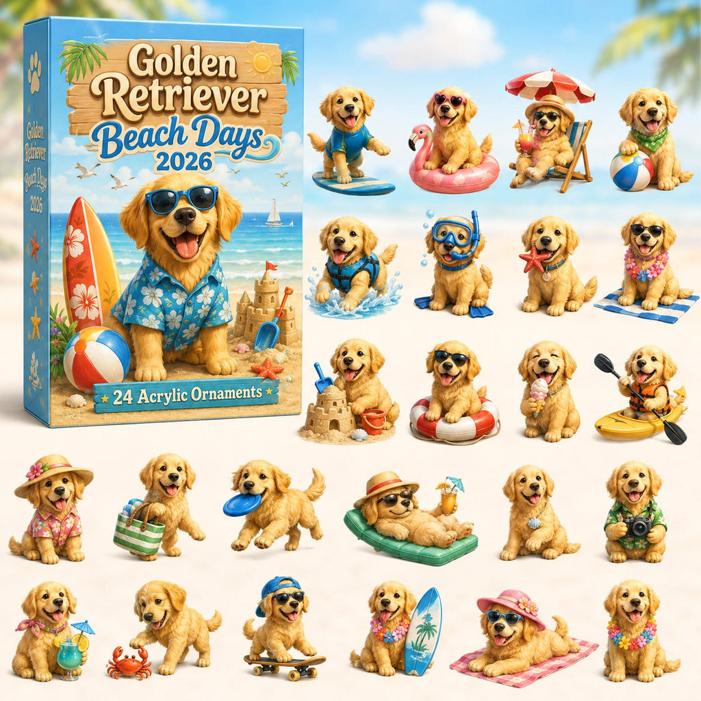 Golden Retriever Beach Days advent calendar