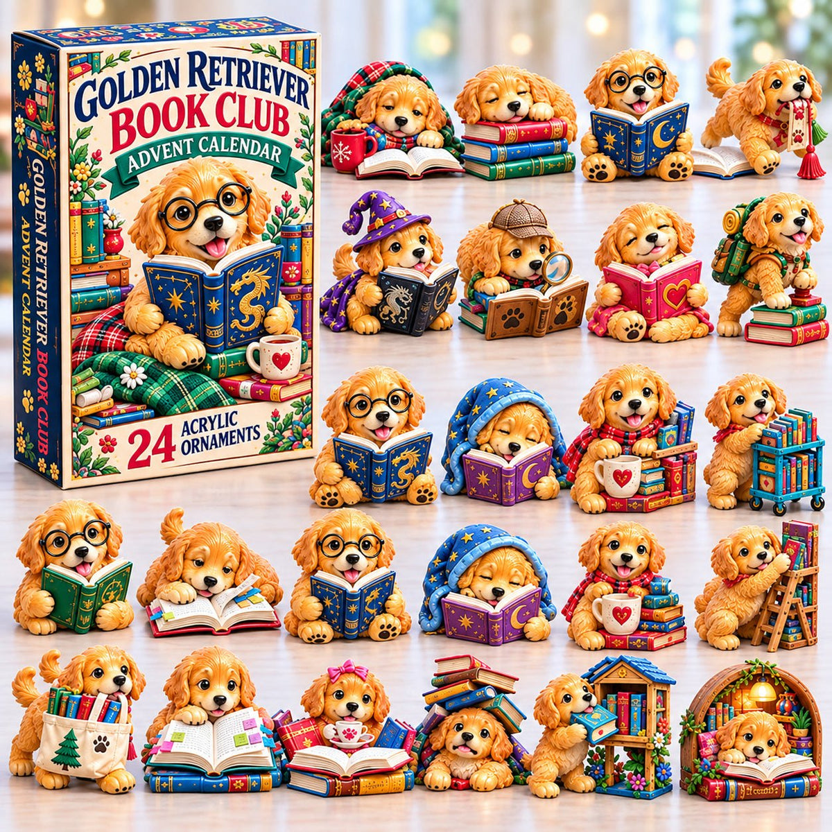 Golden Retriever Book advent calendar