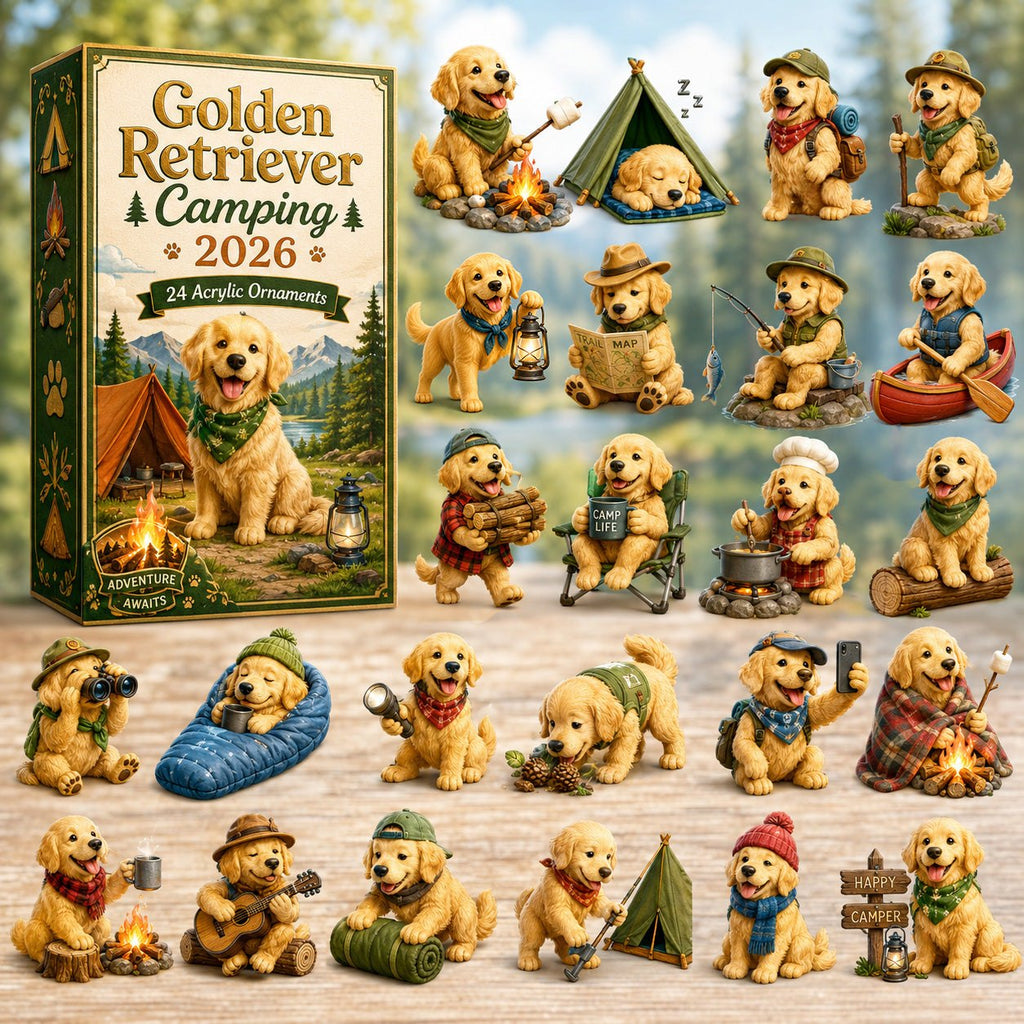 Golden Retriever Camping advent calendar